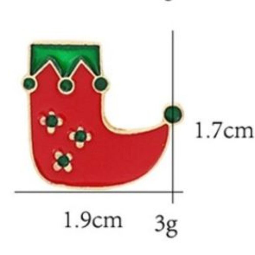 Christmas Stocking Pin Brooch